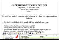 CAT C7S/C9S/C13 LEE/C15 SDP DPF DELETES User's Guide - 808TRUCK