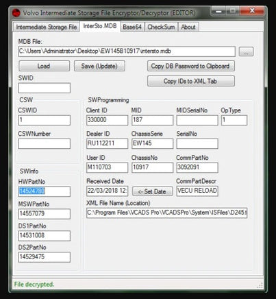 Volvo Excavator EW145B MID 187 - Construction Equipment Flash File - 808TRUCK