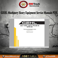 GEHL Machinery Heavy Equipment Service Manuals, Hydraulic & Electrical Schematic DVD 4.89GB PDF 2022