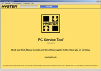 Hyster Forklift PC Service Tool v5.0 Diagnostic Tool