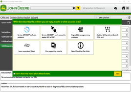 John Deere CAN and Connectivity Health Wizard 2024