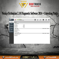 Nexiq eTechnician 2.10 Diagnostic Software 2024 + Unlocking Patch