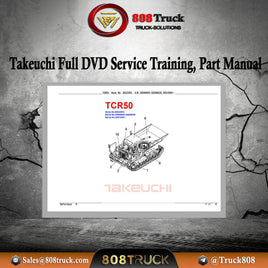 Takeuchi Full DVD 8,26GB Set Service Training, Service Manual, Operator, Part Manual