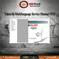 Takeuchi Multilanguage Service Manual New Updated 2019 DVD