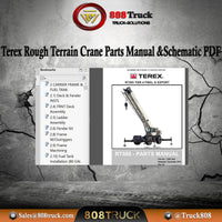 Terex Rough Terrain Crane Workshop Manual, Parts Manual and Schematic PDF