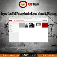 Toyota Cars Full Package Service Repair Manual & Diagrams