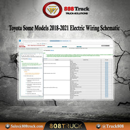 Toyota Some Models 2018-2021 Electric Wiring Schematic