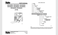 Yale Forklift Trucks Complete Set Parts book PDF