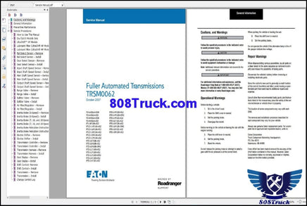 Eaton Transmission 2020 Service Manual PDF - 808TRUCK