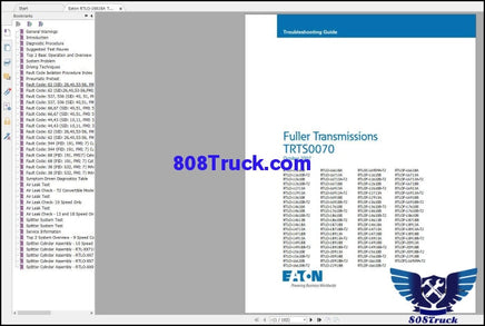 Eaton Transmission 2020 Service Manual PDF - 808TRUCK